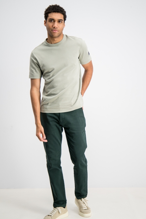 Gabbiano groene heren t-shirt | Model