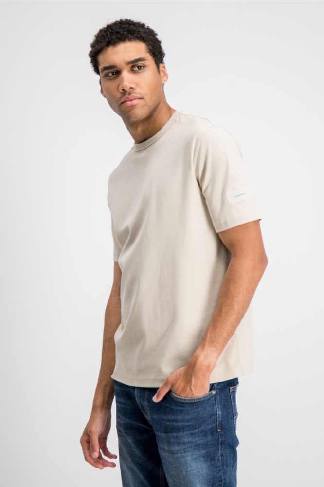 Gabbiano zand heren t-shirt | Model zijaanzicht