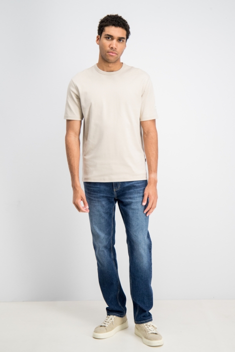 Gabbiano zand heren t-shirt | Model