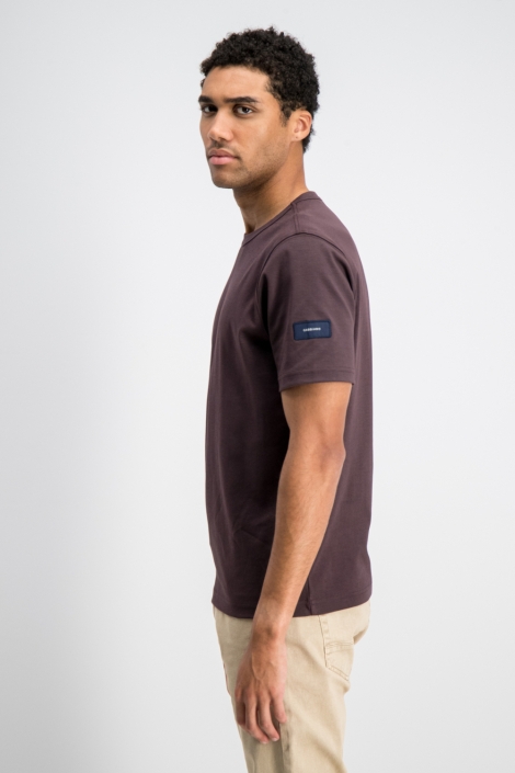 Gabbiano bordeaux heren t-shirt | Model zijaanzicht