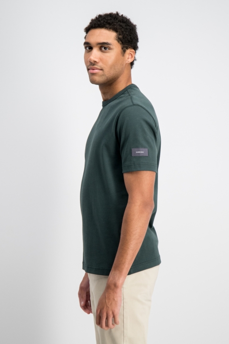Gabbiano groene heren t-shirt | Model zijaanzicht