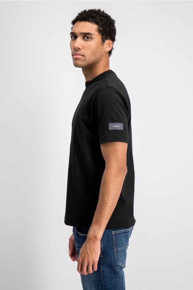 Gabbiano zwarte heren t-shirt | Model zijaanzicht