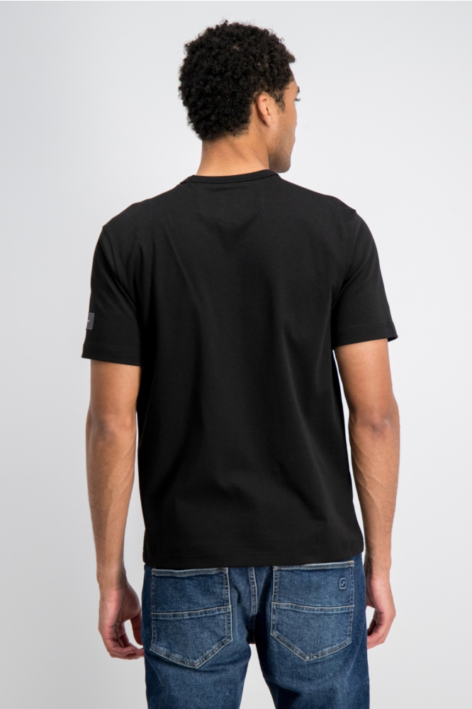 Gabbiano zwarte heren t-shirt | Model achteraanzicht