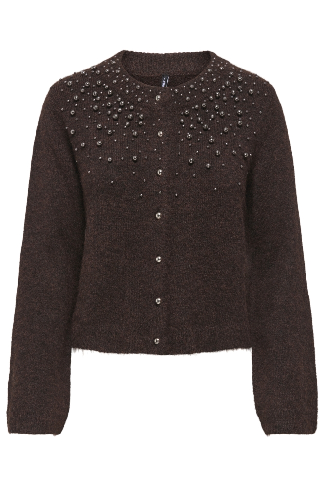Only bruine dames vest | Vooraanzicht