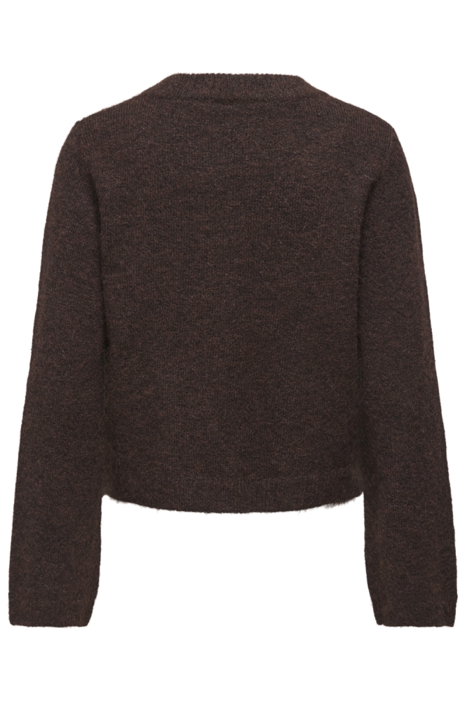 Only bruine dames vest | Achteraanzicht