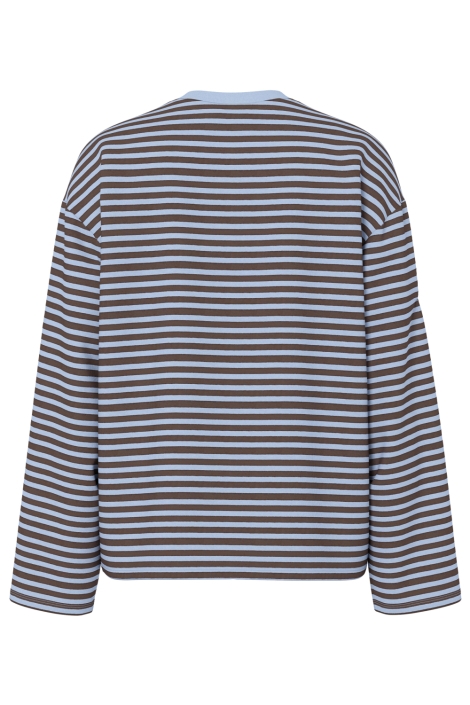 Pieces blauwe dames t-shirt | Achteraanzicht