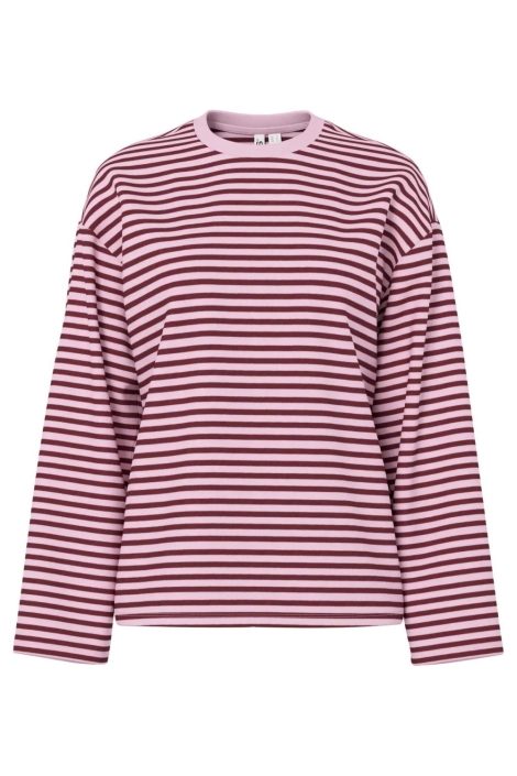 Pieces roze dames t-shirt | Vooraanzicht