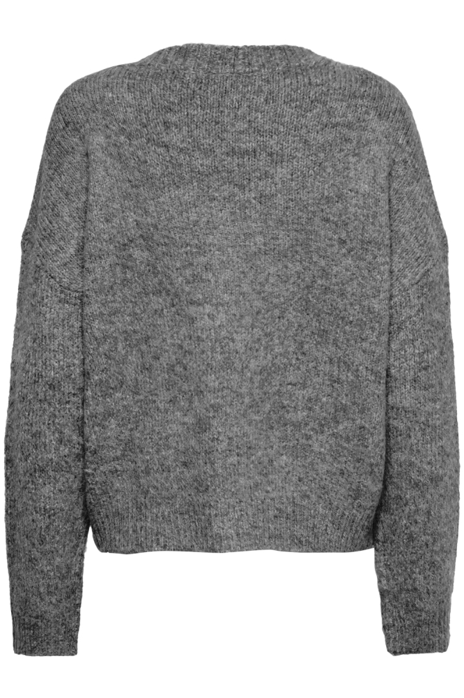 Only grijze dames vest | Achteraanzicht