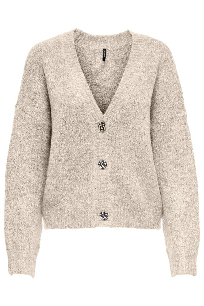 Only ecru dames vest | Vooraanzicht