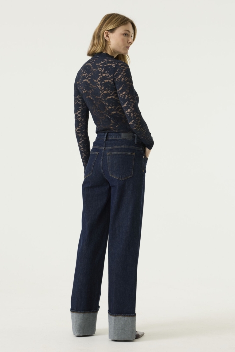 Garcia blauwe dames t-shirt | Model