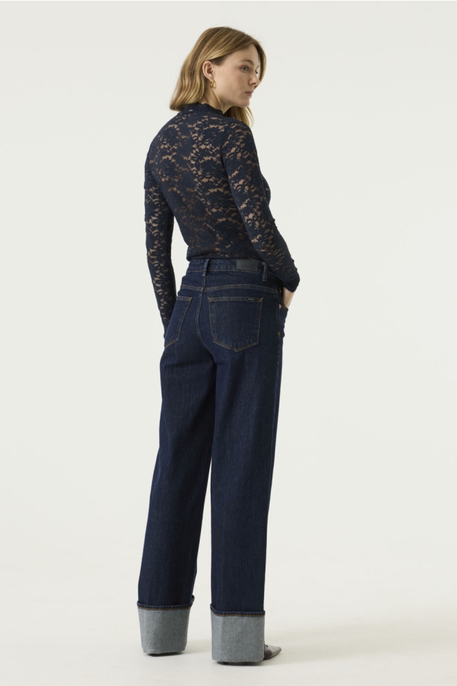 Garcia blauwe dames t-shirt | Model