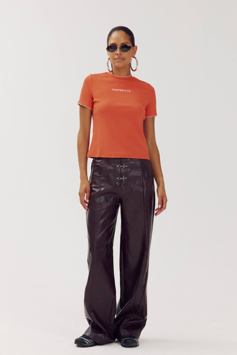 Harper & Yve oranje dames t-shirt | Model