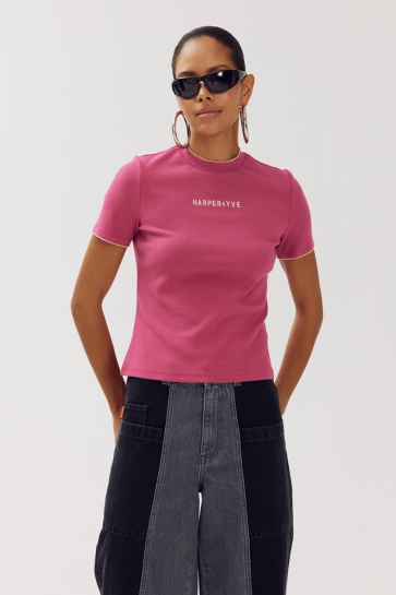 Harper & Yve T-shirt CAMMY SS AW6P400 634 VIOLET QUARTZ