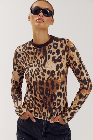 Harper & Yve T-shirt LOLITA LS AW6P617 1105 Wild Lexie Leopard