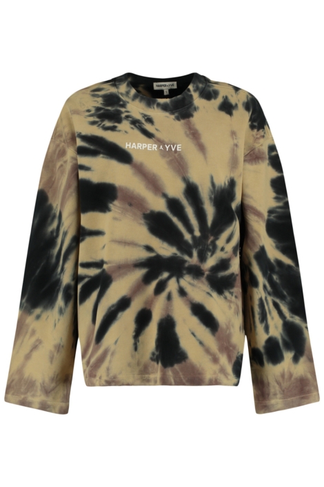 Harper & Yve beige dames sweater | Vooraanzicht