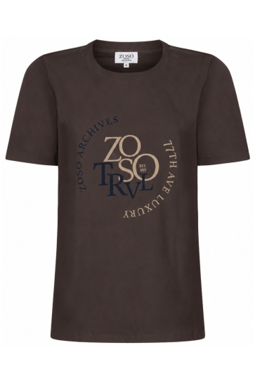 Zoso T-shirt KATY 265 0975 espresso