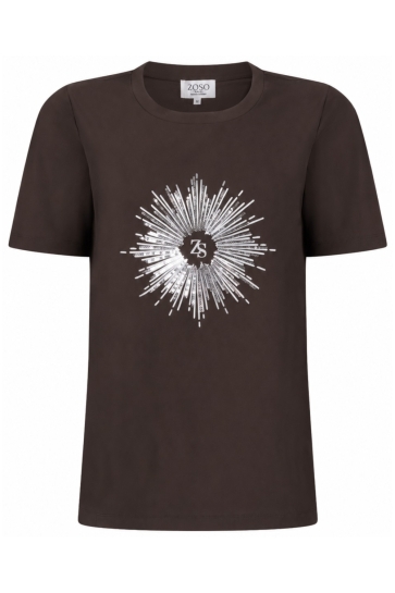 Zoso T-shirt VIVIAN 265 0975 espresso