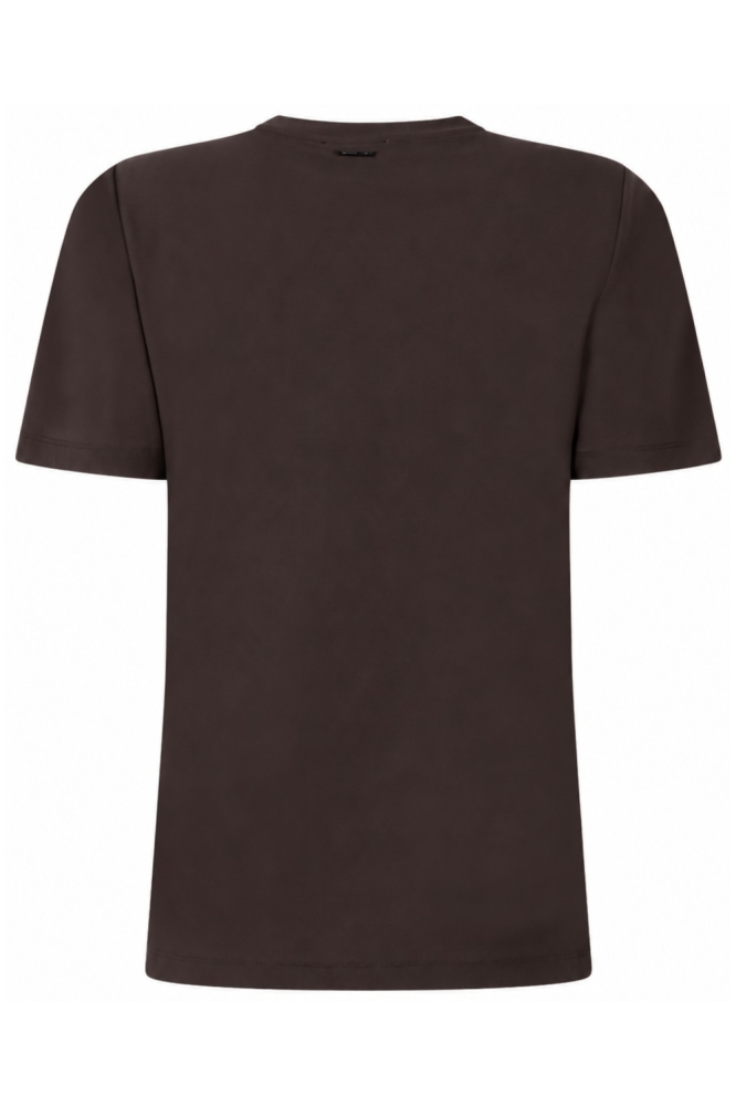 Zoso bruine dames t-shirt | Achteraanzicht