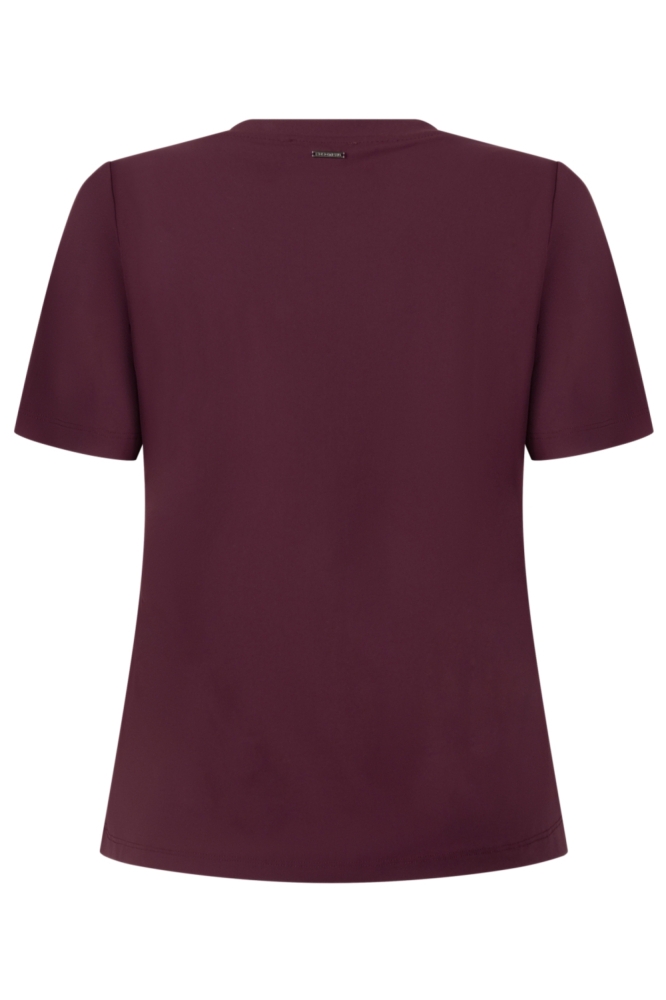 Zoso bordeaux dames t-shirt | Achteraanzicht