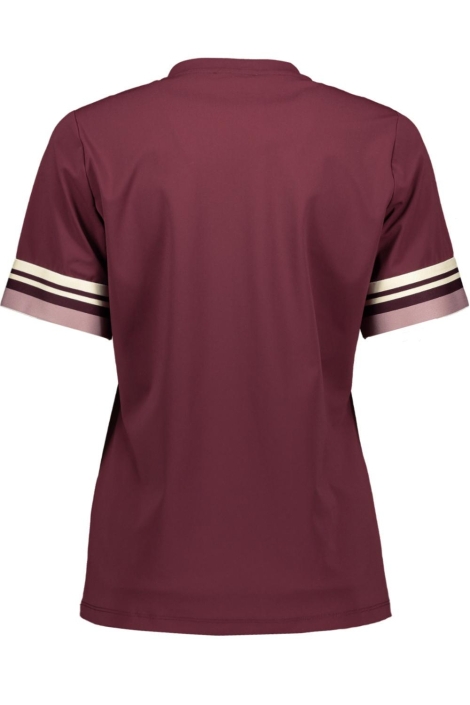 Zoso bordeaux dames t-shirt | Achteraanzicht