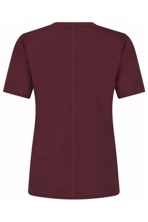 Zoso bordeaux dames t-shirt | Achteraanzicht