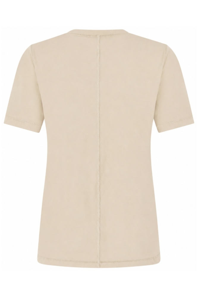 Zoso beige dames t-shirt | Achteraanzicht