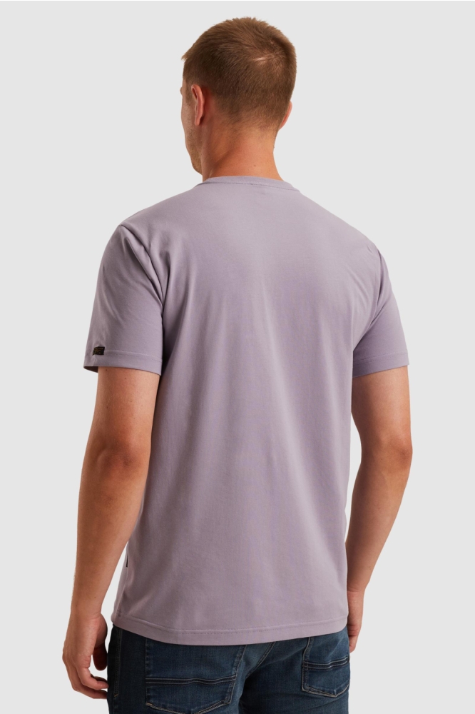 PME legend paarse heren t-shirt | Model achteraanzicht