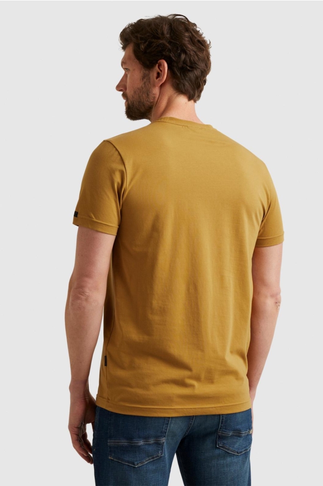 PME legend camel heren t-shirt | Model achteraanzicht