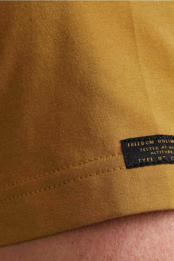 PME legend camel heren t-shirt | Close up
