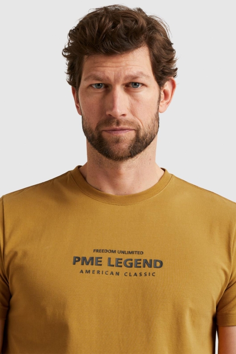 PME legend camel heren t-shirt | Close up