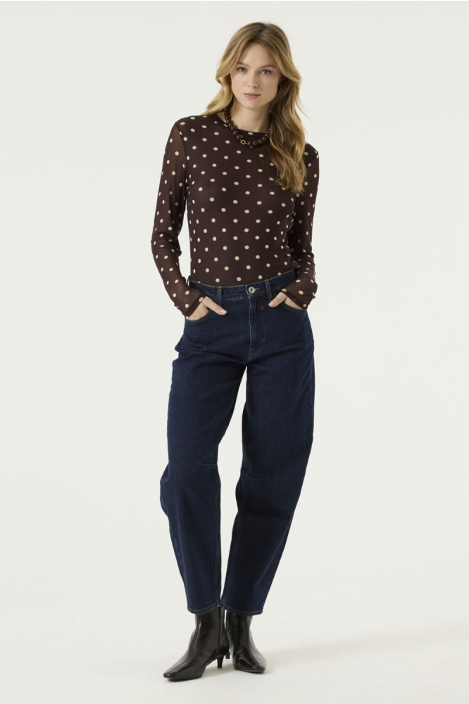 Garcia bruine dames t-shirt | Model