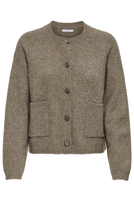 Only bruine dames vest | Vooraanzicht