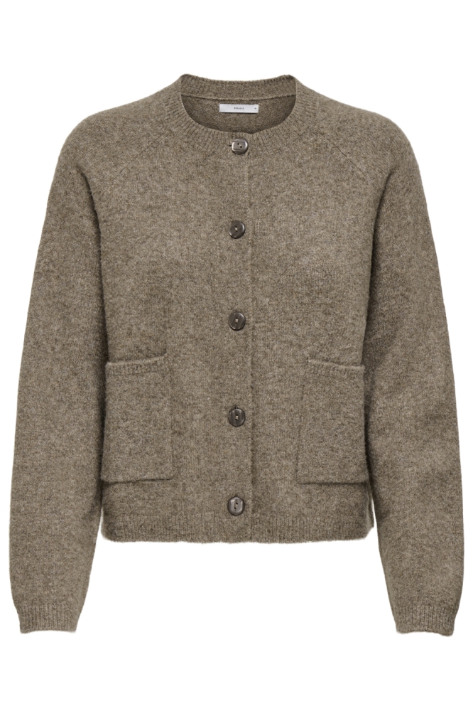 Only bruine dames vest | Vooraanzicht