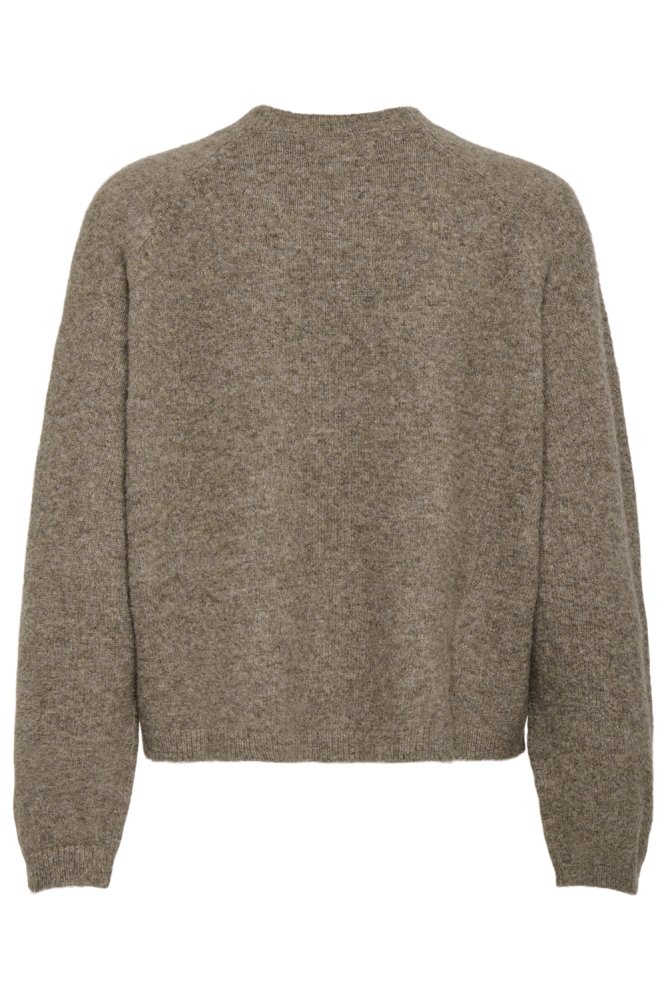 Only bruine dames vest | Achteraanzicht