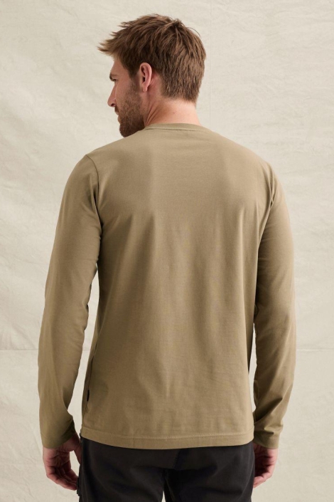 PME legend groene heren t-shirt | Model achteraanzicht