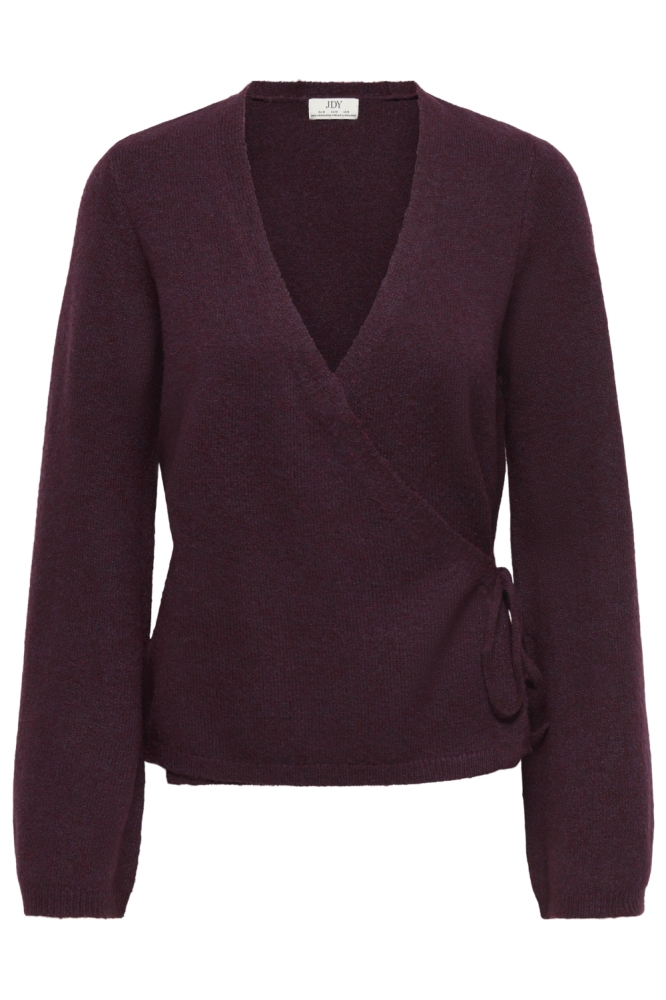 Jacqueline de Yong bordeaux dames vest | Vooraanzicht