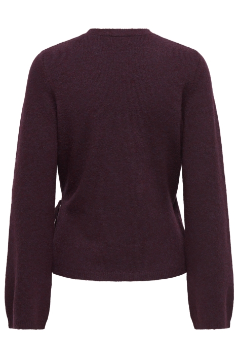 Jacqueline de Yong bordeaux dames vest | Achteraanzicht