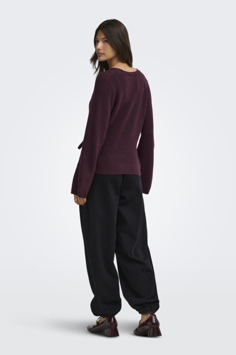 Jacqueline de Yong bordeaux dames vest | Model