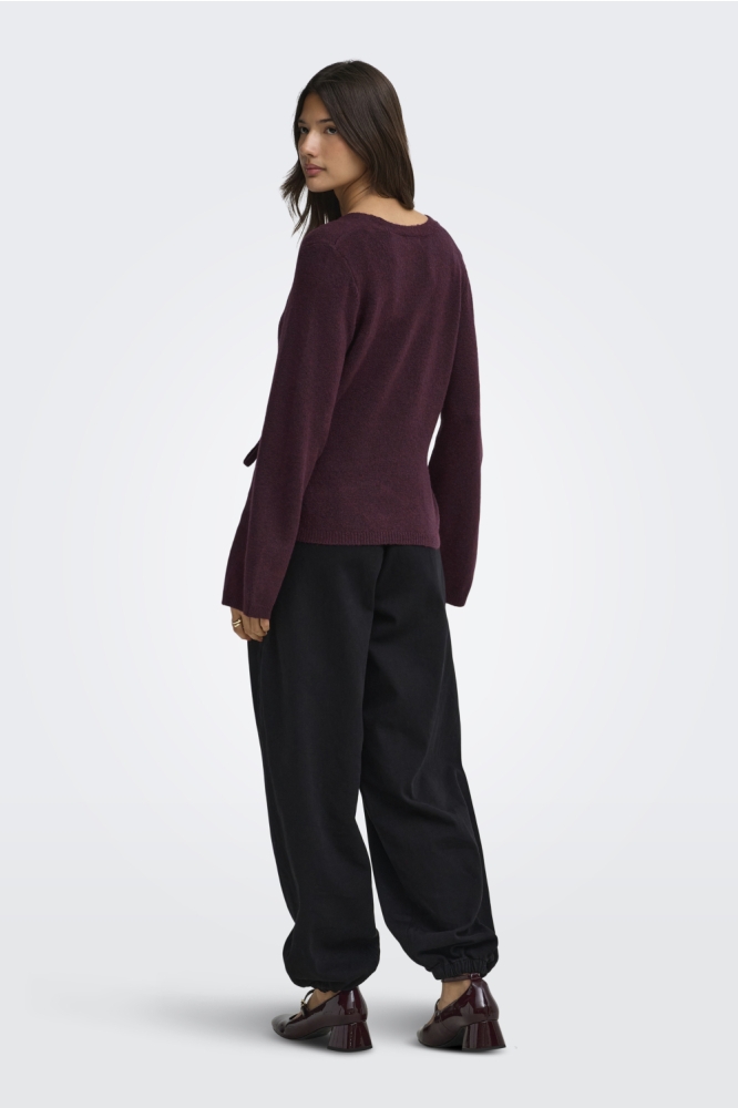 Jacqueline de Yong bordeaux dames vest | Model