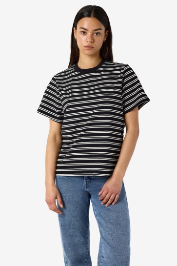 Noisy may T-shirt NMEMBER S/S T-SHIRT JRS NOOS 27037741 Black Stripes