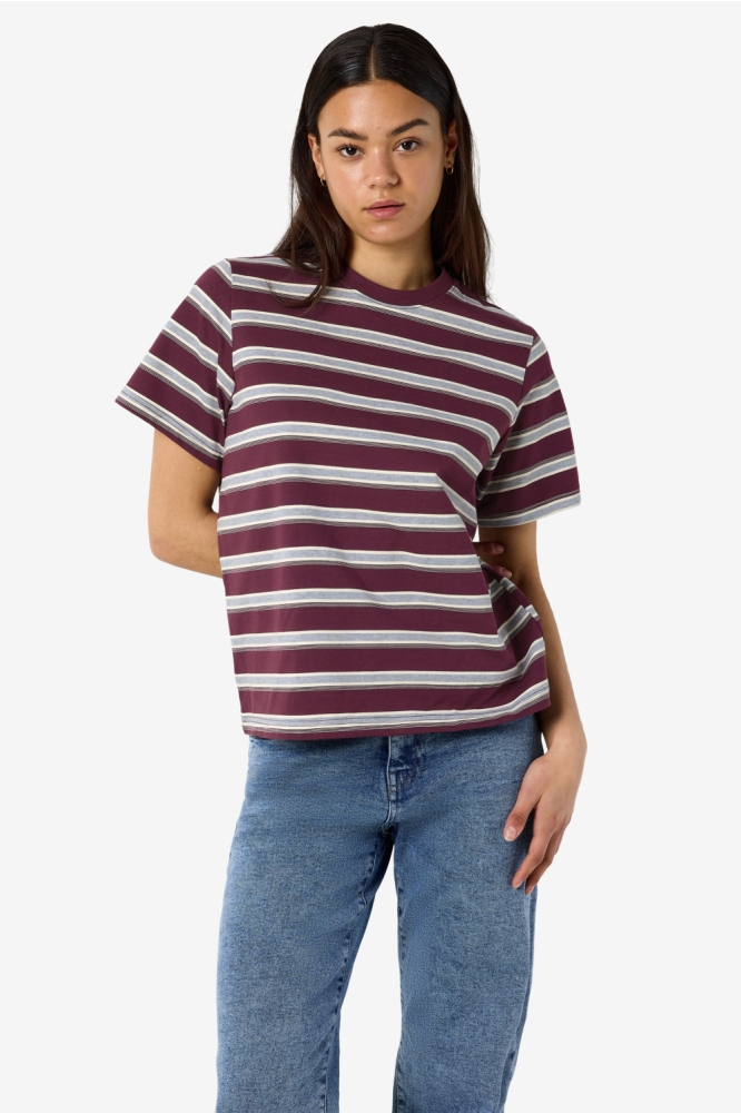 Noisy may bordeaux dames t-shirt | Model