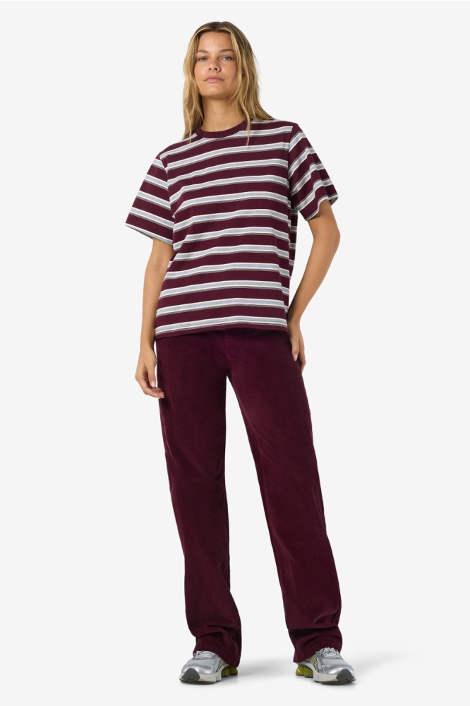 Noisy may bordeaux dames t-shirt | Model vooraanzicht