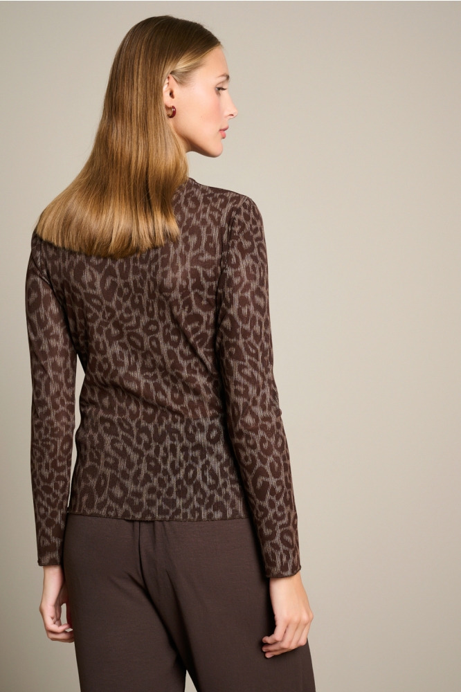 LolaLiza bruine dames top | Model achteraanzicht