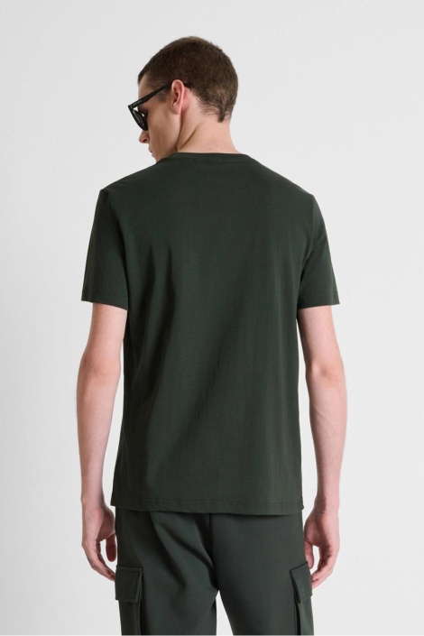 Antony Morato groene heren t-shirt | Model achteraanzicht