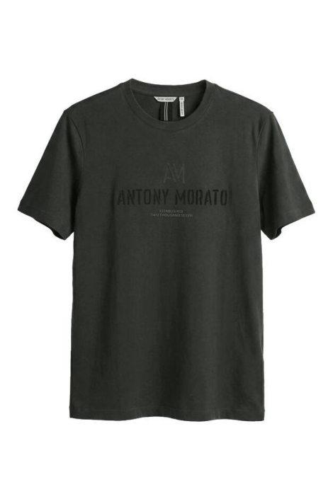 Antony Morato groene heren t-shirt | Vooraanzicht