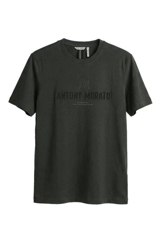Antony Morato groene heren t-shirt | Vooraanzicht