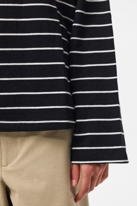 Pieces zwarte dames t-shirt | Close up