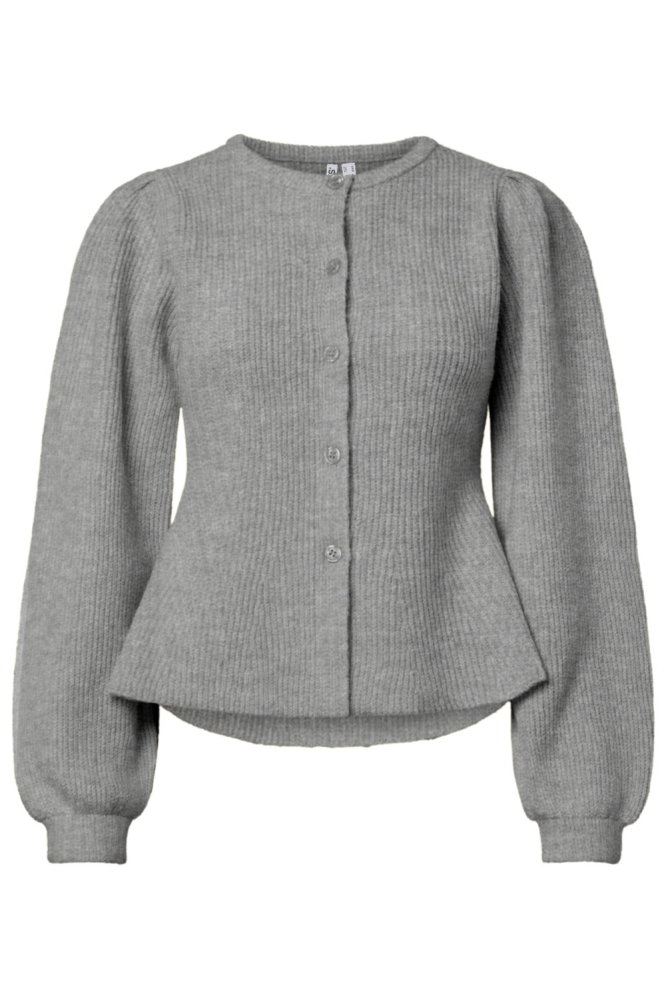 Pieces grijze dames vest | Vooraanzicht