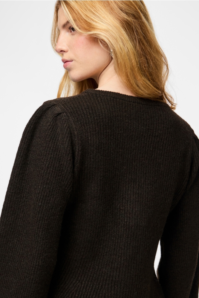 Pieces bruine dames vest | Close up
