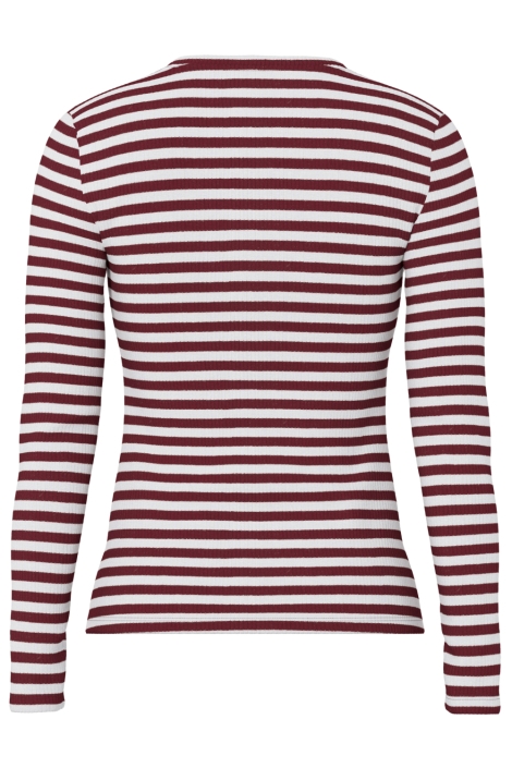 Pieces bordeaux dames t-shirt | Achteraanzicht